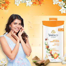 Yardley Imperial Sandalwood Perfume Talc Powder for Long Lasting fragranc 100gm