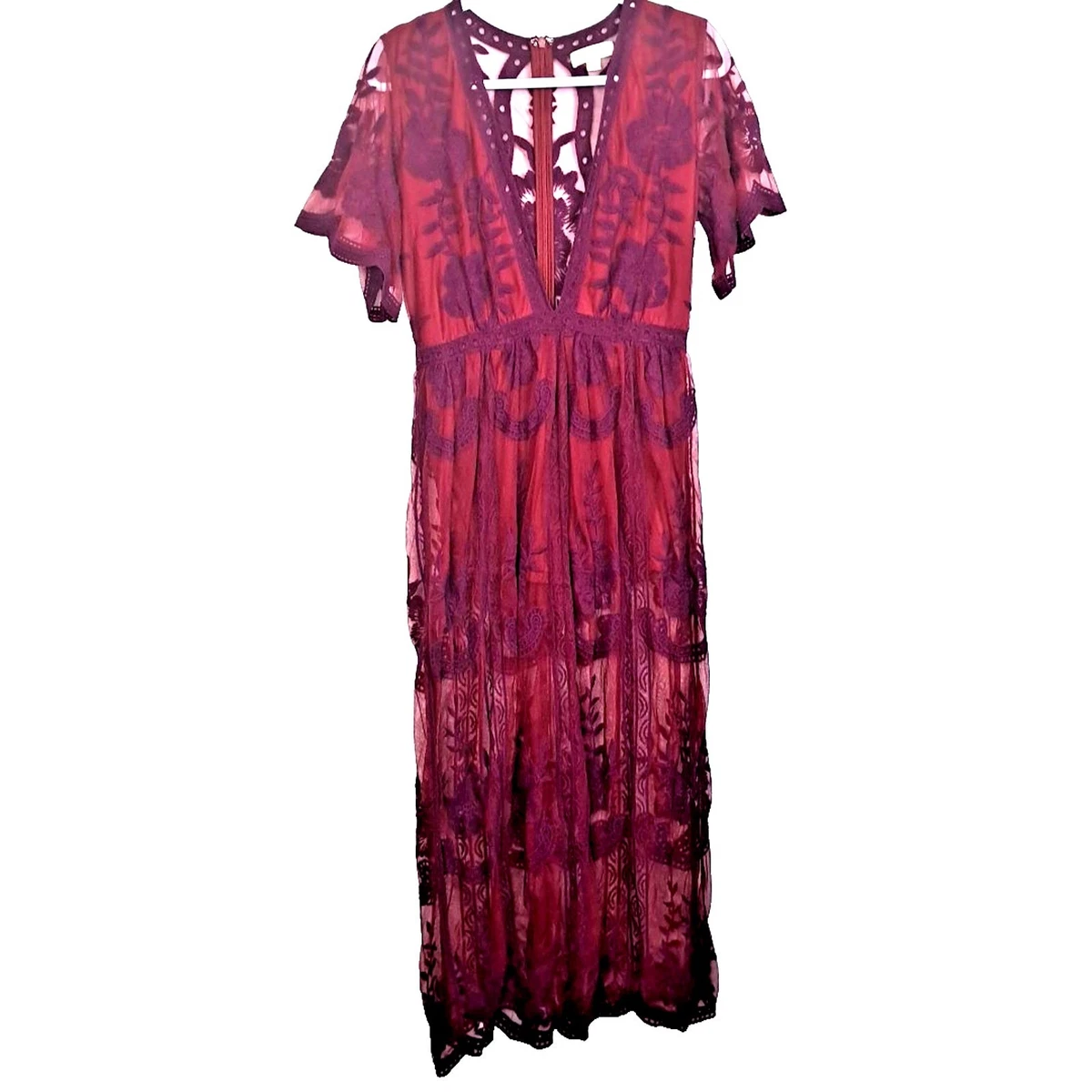 green emerald velvet dress WOMEN'S SHORT SLEEVE V-NECK ALL OVER LACE MAXI DRESS –  Wholesalefashiontrends.com