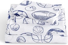 Full Sheet Set Kids - 4 Pieces Soft Microfiber Cartoon Style Bedsheets for Boys