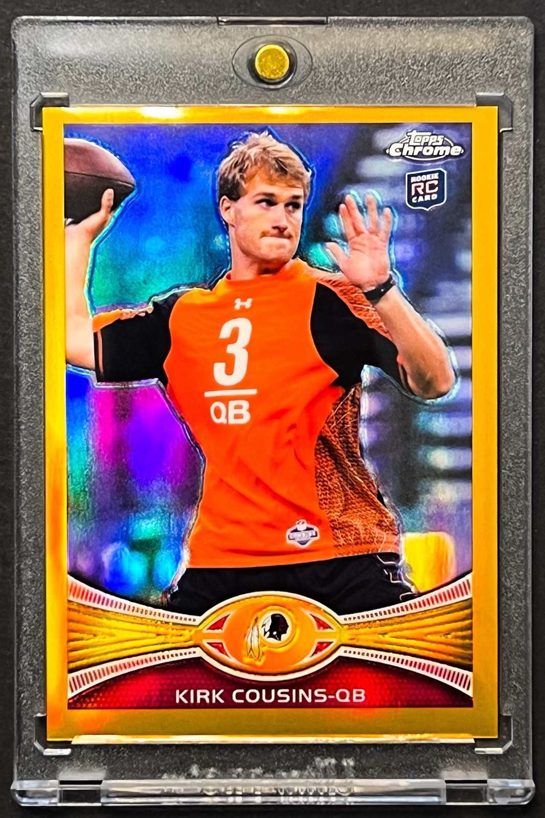 2012 Topps Chrome Kirk Cousins Gold Refractor #146 Rookie RC /50