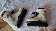 Echo Verve Aggressive Skates Cream Size UK 8 Founders Edition Liners with Wheels