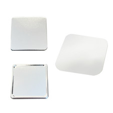 ChiButtons Flat Back Parts - Square 50x50mm Flat Back Button 100 sets