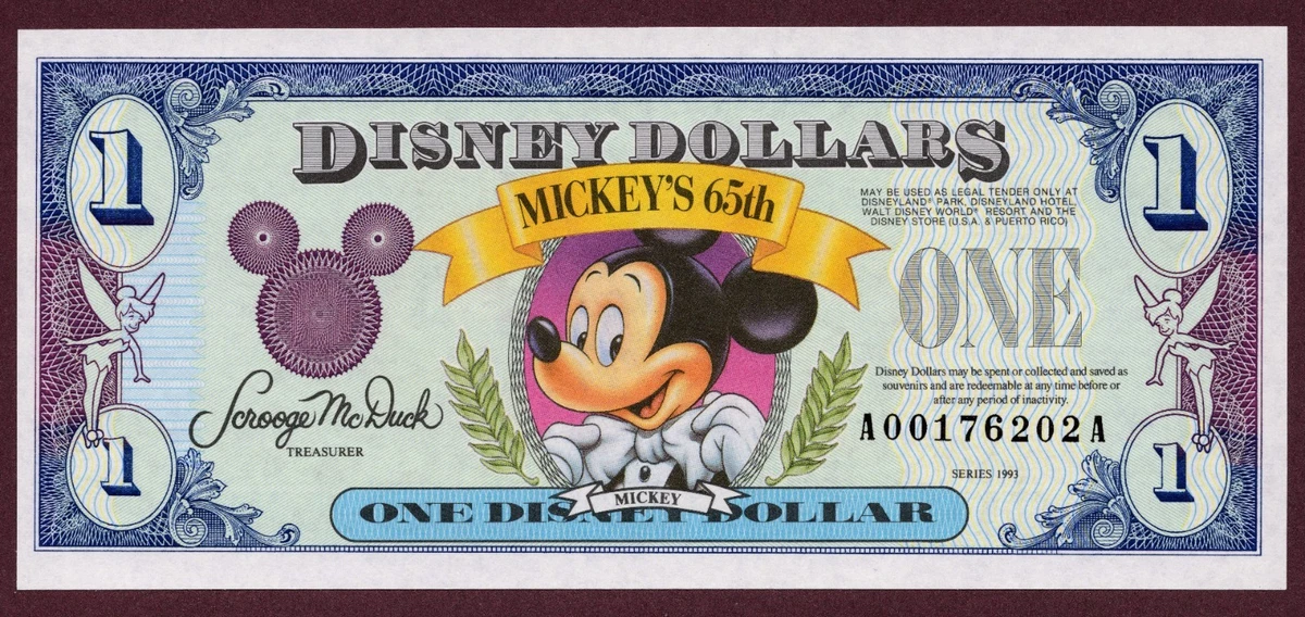 1993 迪斯尼美元| eBay