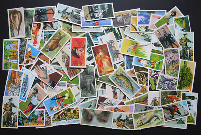 BROOKE BOND  100 VINTAGE TEA CARDS FROM 20 DIFFERENT SETS IDEAL FOR MANY HOBBIES
