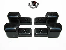 ACCORDION BLACK PLASTIC FEET SET of 4 Akkordeon Füße NEW Import from Italy