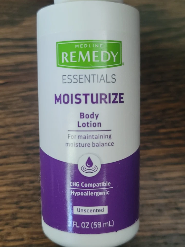 Loción corporal hidratante sin perfume Medline Remedy Essentials 2 oz. Botellas ☆Nuevas☆ Foto 2 de 4