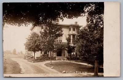 Hotel Windsor DeRuyter NY Madison County RPPC Postcard K13