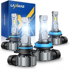 HB3 H11 Bulb Combo, 56,000LM Brightest HB3 H9 Fog Light, HB3 and H8 Bulbs with