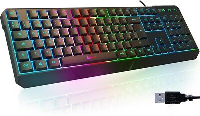 KLIM Chroma Wireless Gaming Tastatur Kabellos QWERTZ DEUTSCH - NEU - Langlebig