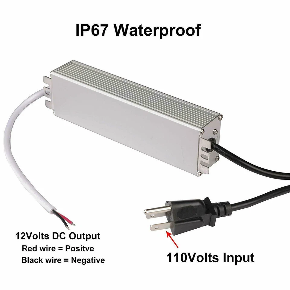 60W 5A Max Power Supply AC 110V to DC 12V Voltage Converter Transformer Adapter - Image 2 of 4
