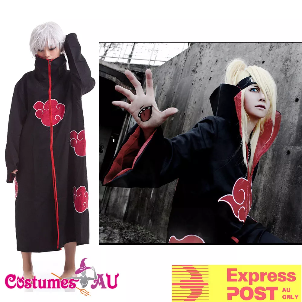 Kids Naruto Akatsuki Costume Cloak Robe Anime Boys Cosplay Uchiha Sasuke  Itachi