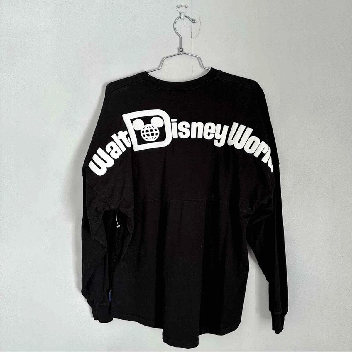 Walt Disney World Spirit Jersey Black Long Sleeve Shirt NEW XS Unisex