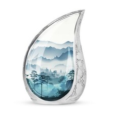Misty Mountains Small Urns For Human Ashes Keepsake - Urn For Ashes