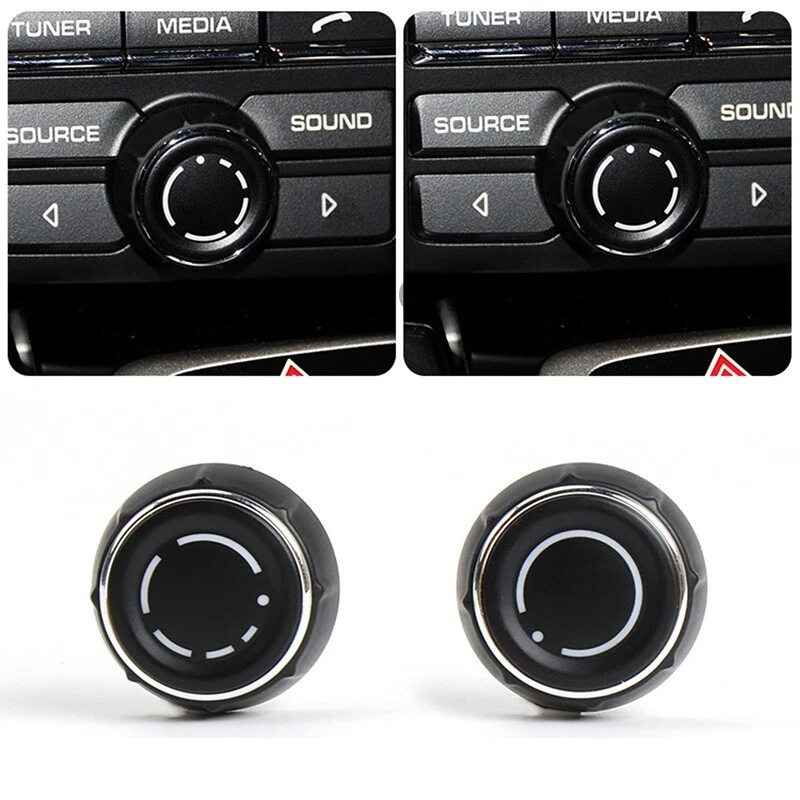 2Pcs/Set Front Volume Control Button Knob Replacement For Porsche 911 2010-2018 - Image 4 of 4