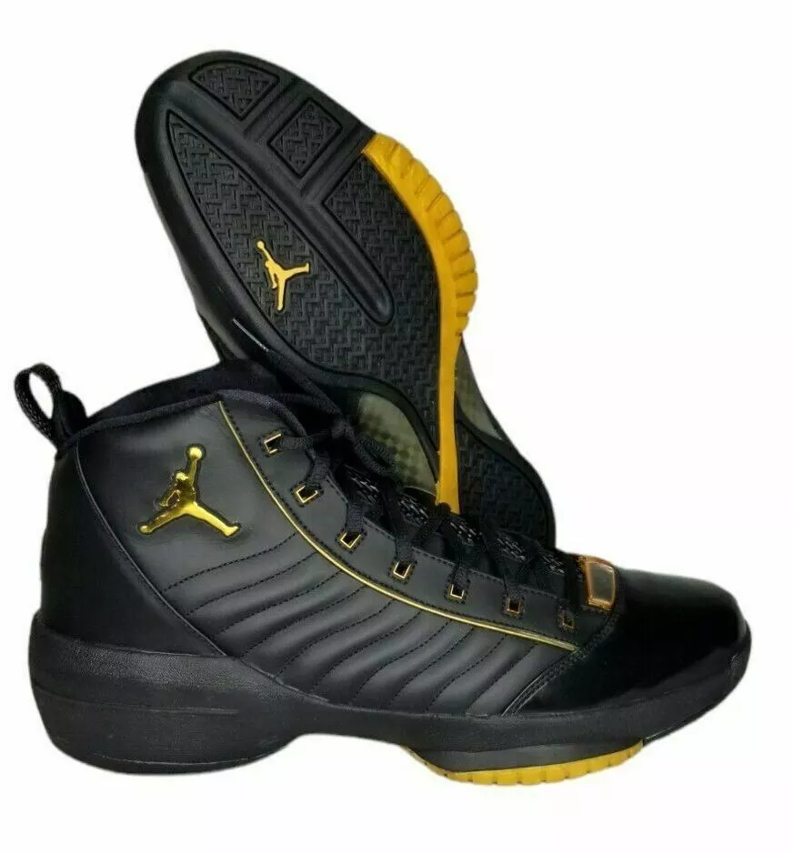 2004 NIKE AIR JORDAN 19 SE SZ 15 SHOE OG OLYMPIC BLACK METALLIC GOLD 308492-071