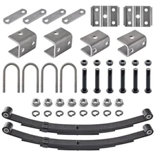 Trailer Leaf Spring Kit Axle Tandem Suspension Kit for 3500lb Camper Axle Wheel