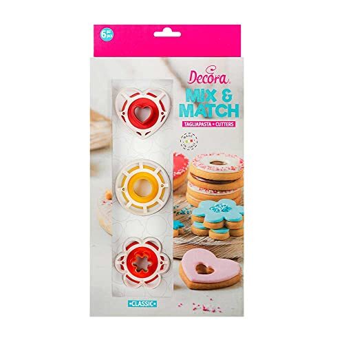 Decora 0255042 SET 6 PZ TAGLIAPASTA OCCHIO DI BUE CLASSIC