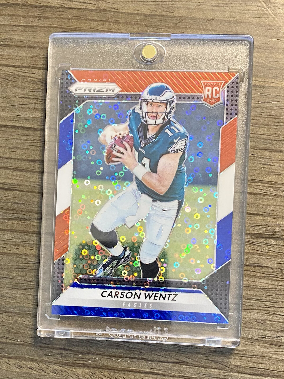 2016 Wentz Rookie Panini Prizm Red White Blue Refractor RC Prizms Rare!