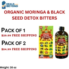 Organic Moringa & Black Seed Detox Bitters by Al Riyan 16oz