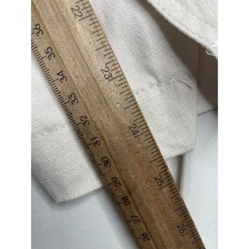 INC International Concepts 100% Linen Open Jacket size Large Cream - Picture 6 of 6