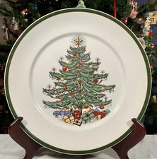 VTG Cuthbertson 1980 ORIGINAL CHRISTMAS TREE 10” Plate: England • REPLACEMENT