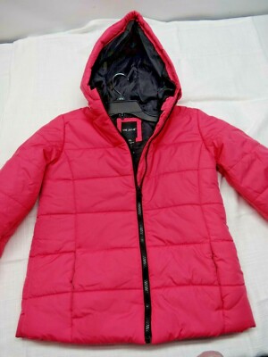  Me Jane  Junior Pink Hooded Puffer Jacket  Girls L/G 10/12 