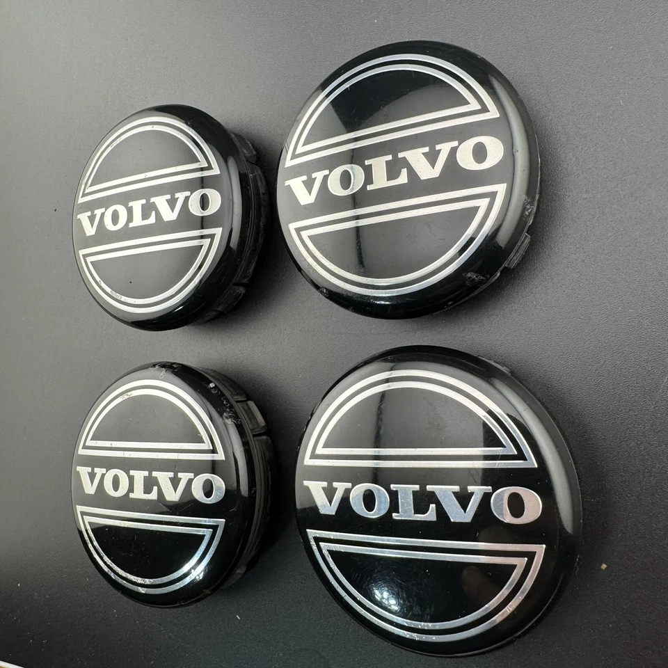 Set Of 4 VOLVO S60 V60 XC60 XC90 CENTER CAPS WHEEL COVERS p/n 3546923 2.5inch - Image 3 of 4