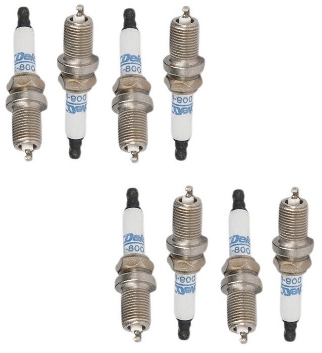Set Of 8 Spark Plugs AcDelco For Land Rover Jaguar XKR BMW 745i Rolls-Royce V8