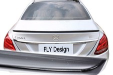 Passend für MERCEDES Benz C Klasse W205 LACKIERT SCHWARZ Heckspoiler Abrisskannt