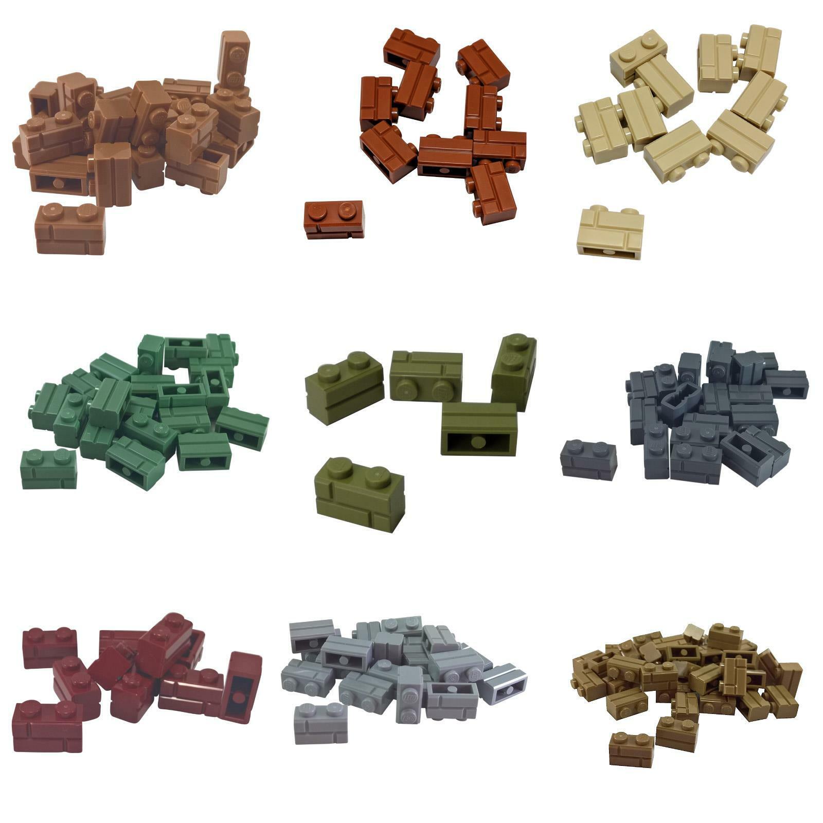 LEGO Brick, Modified 1 x 2 with Masonry Profile - 98283 Pick a colour