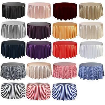 YCC Linens - Round Satin Tablecloths for weddings and special events