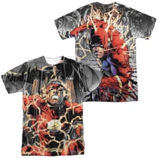 JLA Shock Therapy Unisex Adult Halloween Costume T Shirt, S-3XL