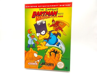 The Simpsons Bartman Meets Radioactive Man - NES Nintendo - in OVP Box
