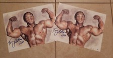 (Lot of 2) Mr. USA Tony Atlas Signed 11x14 Art Print Photo WWF WWE