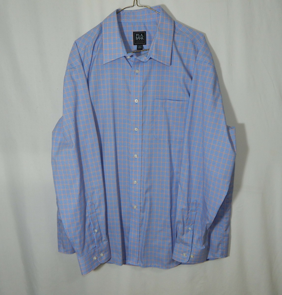 extra large dress shirt size Jos A Bank Long Sleeve Casual Oxford Dress Shirt Size Extra Large Mens  Clothing