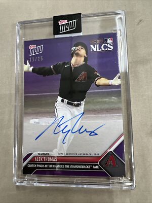 2023 Topps Now Alek Thomas NLCS On-Card Auto 11/25 1026C Arizona Diamondbacks