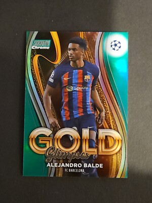 ALEJANDRO BALDE - 2022-23 Topps Stadium Club Chrome Glimpses of Gold - GREEN /99
