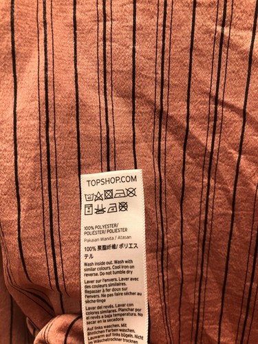 Topshop Rose and black Wrap Over Top Size 6 - Picture 4 of 4