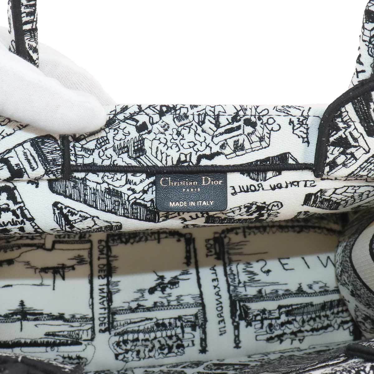 Christian Dior Plan de Paris Book Tote Bag Medium Canvas Christian Dior Plan de Paris Book Tote Bag Medium Canvas