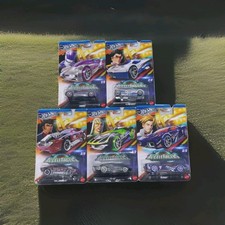 Hot Wheels G8094 1:64 AcceleRacers Diecast Vehicle Full Set of 5 Silver Series