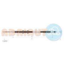 Handbremsseil hinten links für Fiat Brava 182 Bravo 1 Marea 185 | 24514755