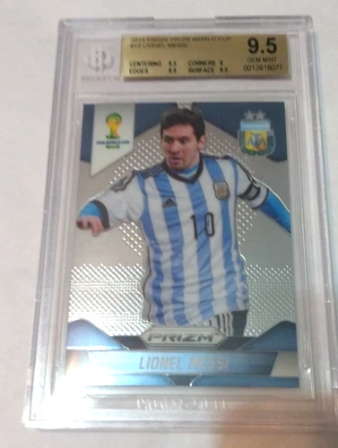 Lionel Messi 2014 panini Prizm world cup - # 12 BGS 9.5 GEM MINT PLEASE READ