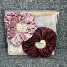 Oversized Scrunchie Box Gift Set 2 Scrunchies Scunci - NEW - NOS - NOB - Flirt