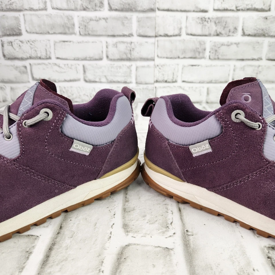 Tênis Oboz Emma Feminino Tamanho 10 Roxo Camurça Parte Superior Baixa Leve Casual/Caminhada - Imagem 4 de 4