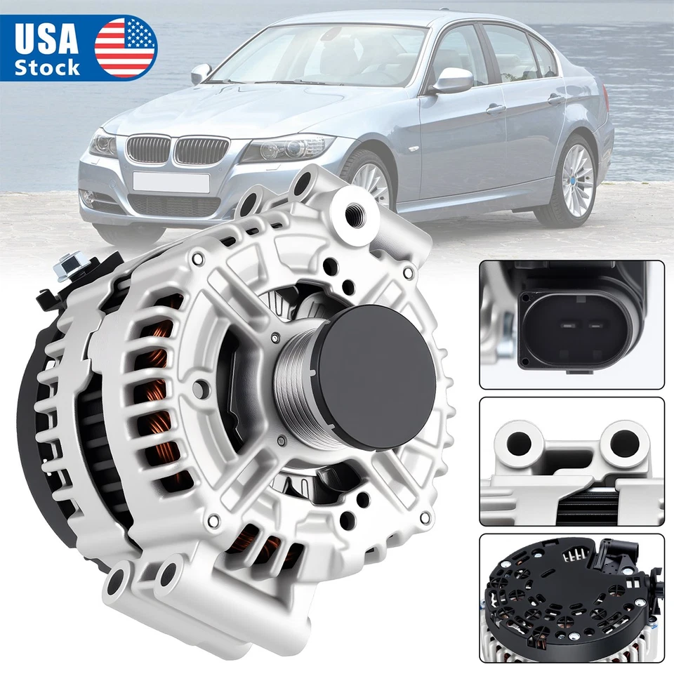 12V 180A Premium Alternator 0-121-715-012 fits BMW 128i 2008-2013 N51 Foto 2 de 4