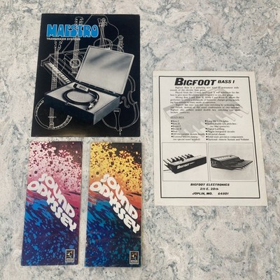 Vintage 1972 Maestro Sound Odyssey Poster & Brochure Lot - 18 Classic Effects!