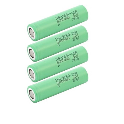 Samsung 25R Rrechargeable Battery Cell 3.6v 2500mah 20a 4pcs