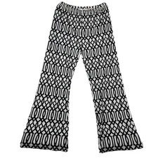 Jean Pierre Klifa Wide Leg Lounge Pants Black White Celtic Women’s Sz XL NWT $82