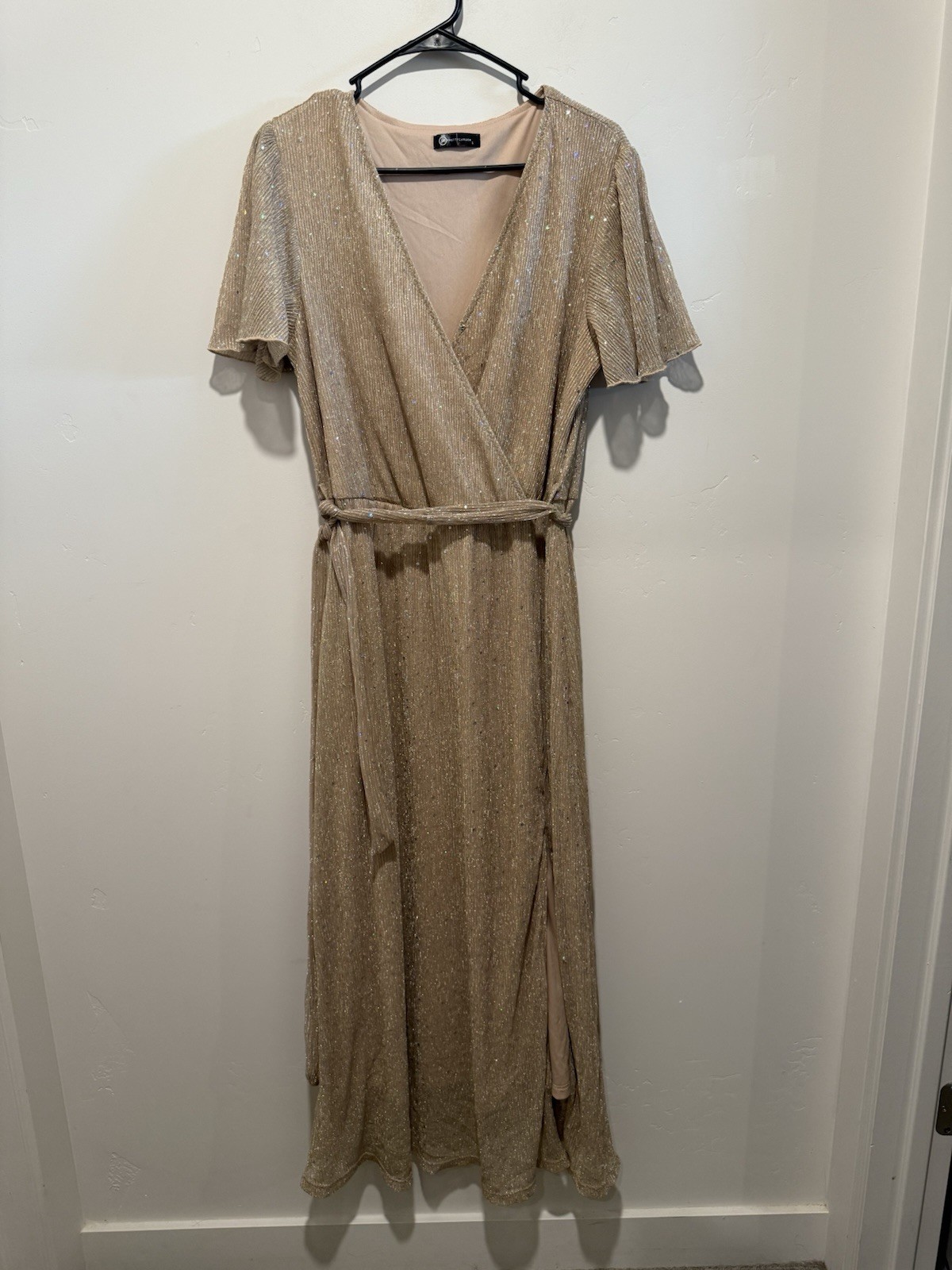 Pretty Garden Sparkle Dress Champagne L