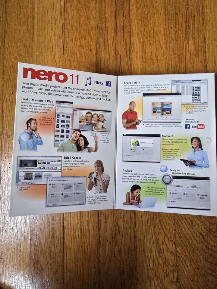 NERO 11 360° Experience for Your Photos, Music & Video for Windows, NEW SEALED - Image 2 of 3